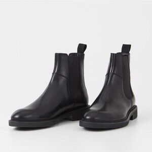 👢MSRP $200 Vagabond Alex M Chelsea Black Ankle Boots Size EU 39 US 9